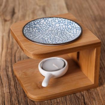Bộ đèn đốt tinh dầu bằng tre- số 4