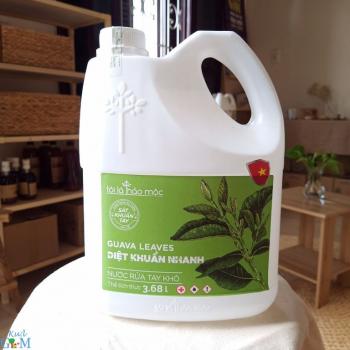 Nước rửa tay khô/ nước sát khuẩn nhanh chiết xuất lá ổi- can 3.68 lít